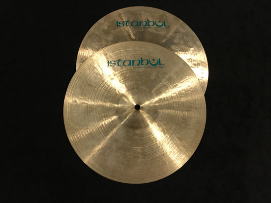 13" Istanbul Pre Split Green Label Hi Hat Cymbals Top Light / Bottom Medium 786/876g #541