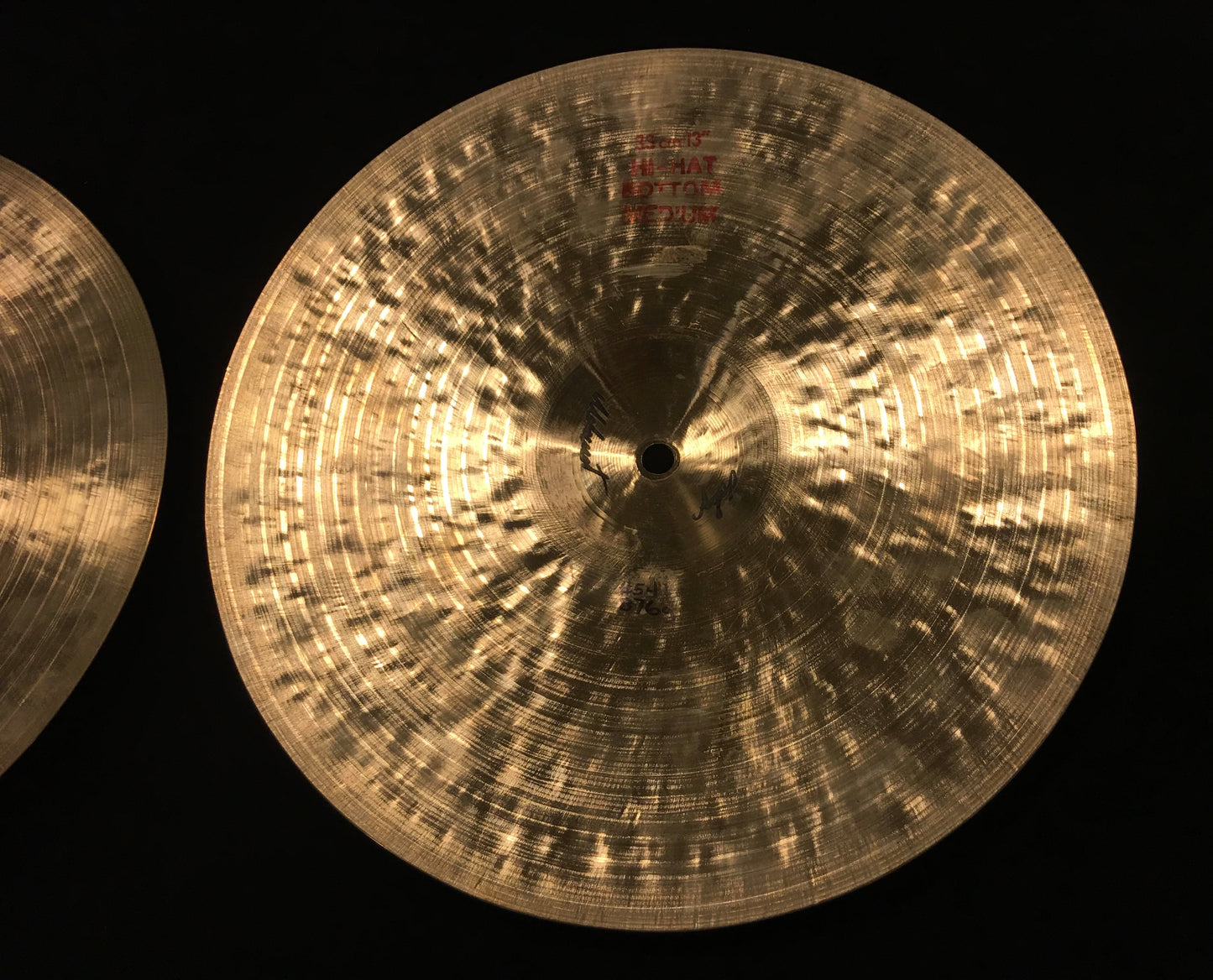 13" Istanbul Pre Split Green Label Hi Hat Cymbals Top Light / Bottom Medium 786/876g #541