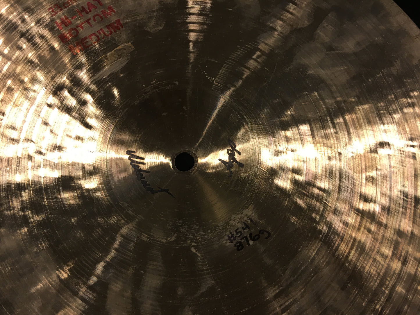 13" Istanbul Pre Split Green Label Hi Hat Cymbals Top Light / Bottom Medium 786/876g #541