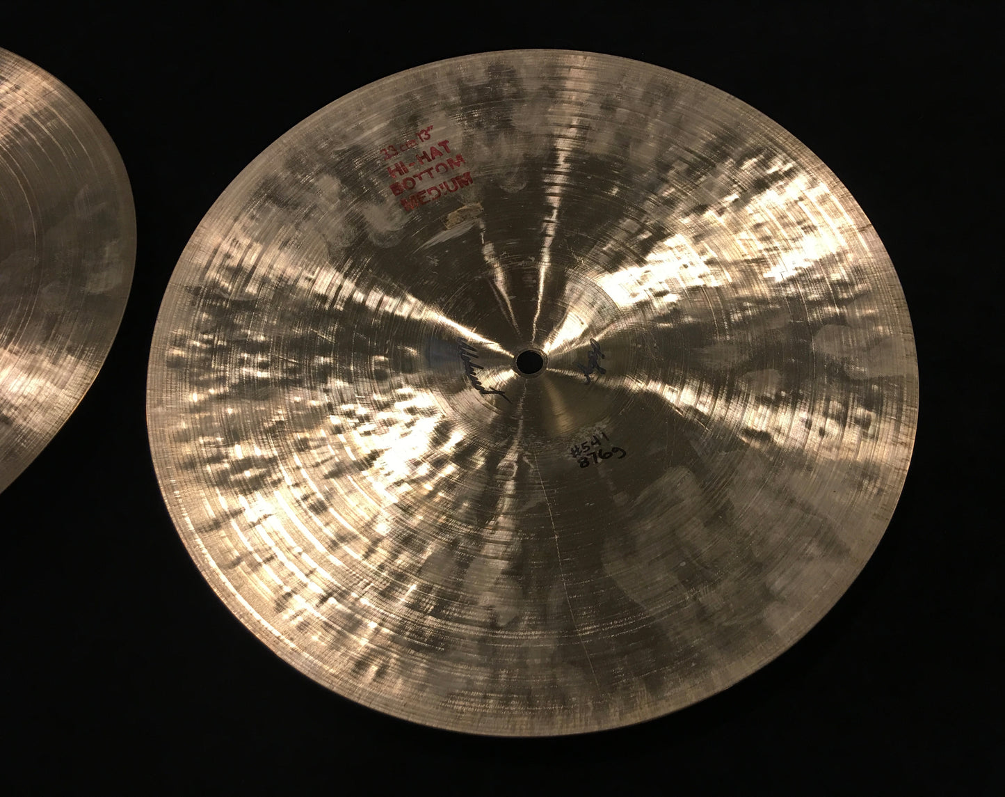13" Istanbul Pre Split Green Label Hi Hat Cymbals Top Light / Bottom Medium 786/876g #541