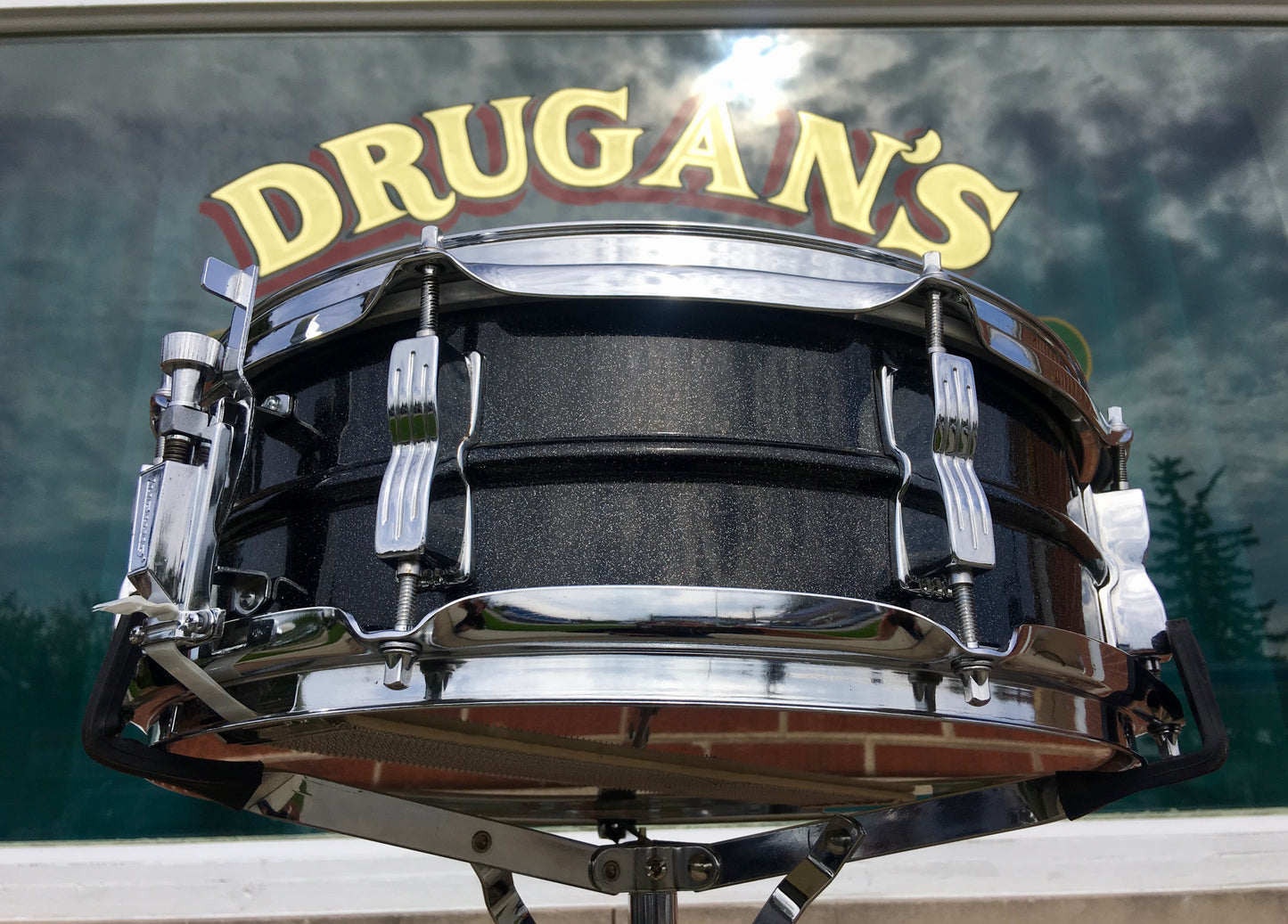 Ludwig Black Galaxy 5x14 Blackrolite Snare Drum