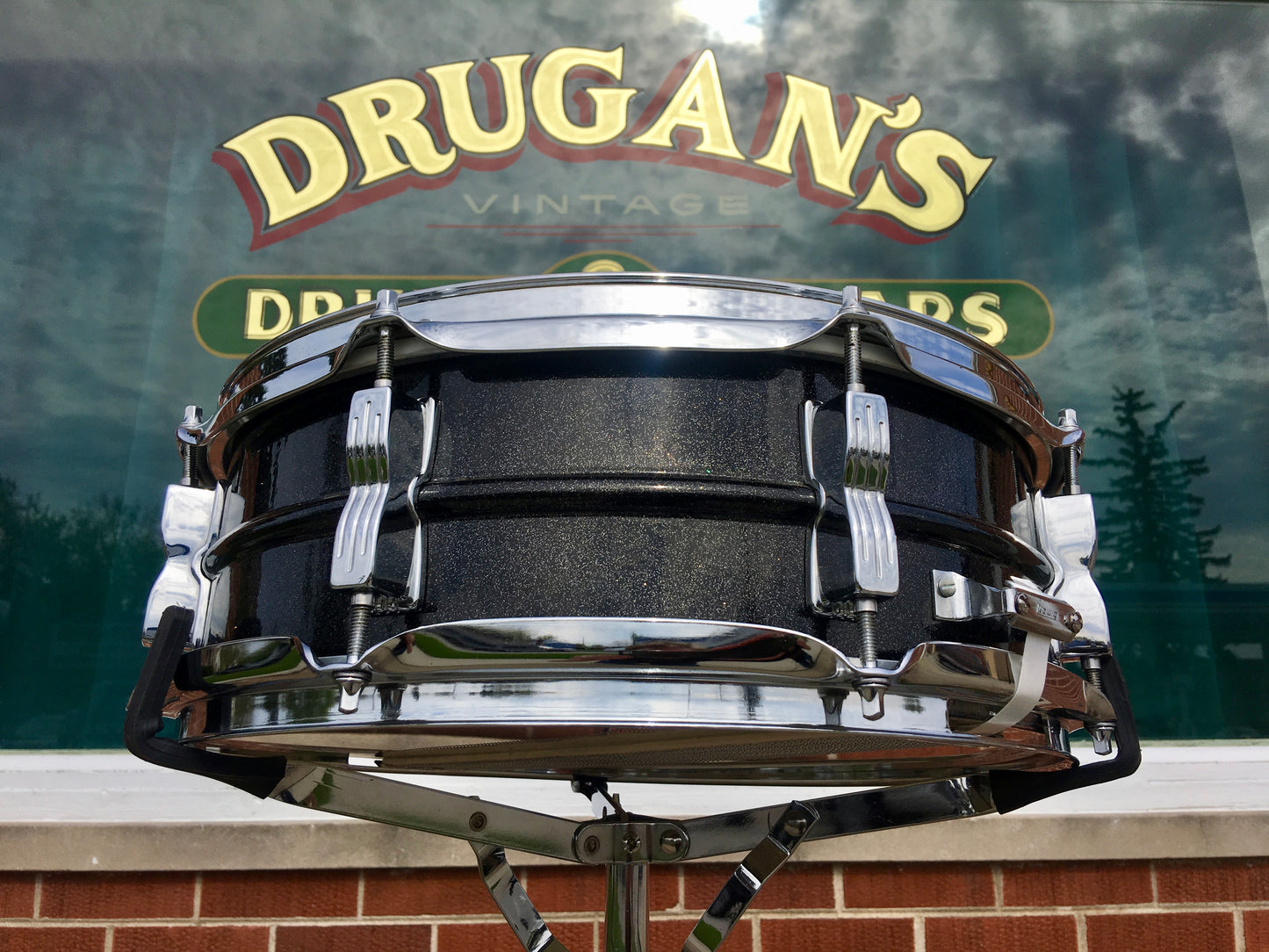 Ludwig Black Galaxy 5x14 Blackrolite Snare Drum
