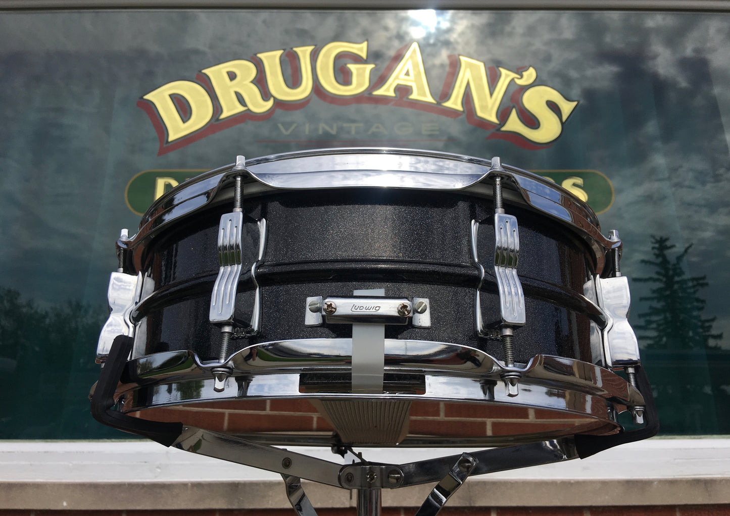 Ludwig Black Galaxy 5x14 Blackrolite Snare Drum