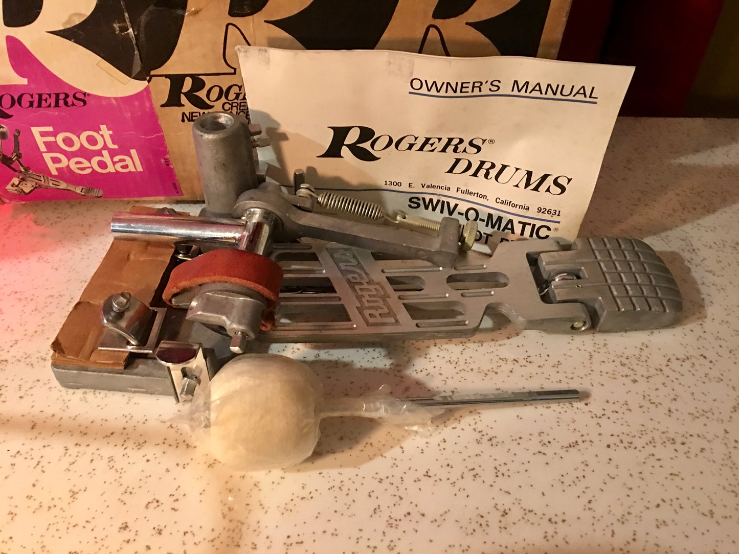 Rogers Swivomatic Bass Drum Pedal N.O.S. w/ Original Box Amazing!