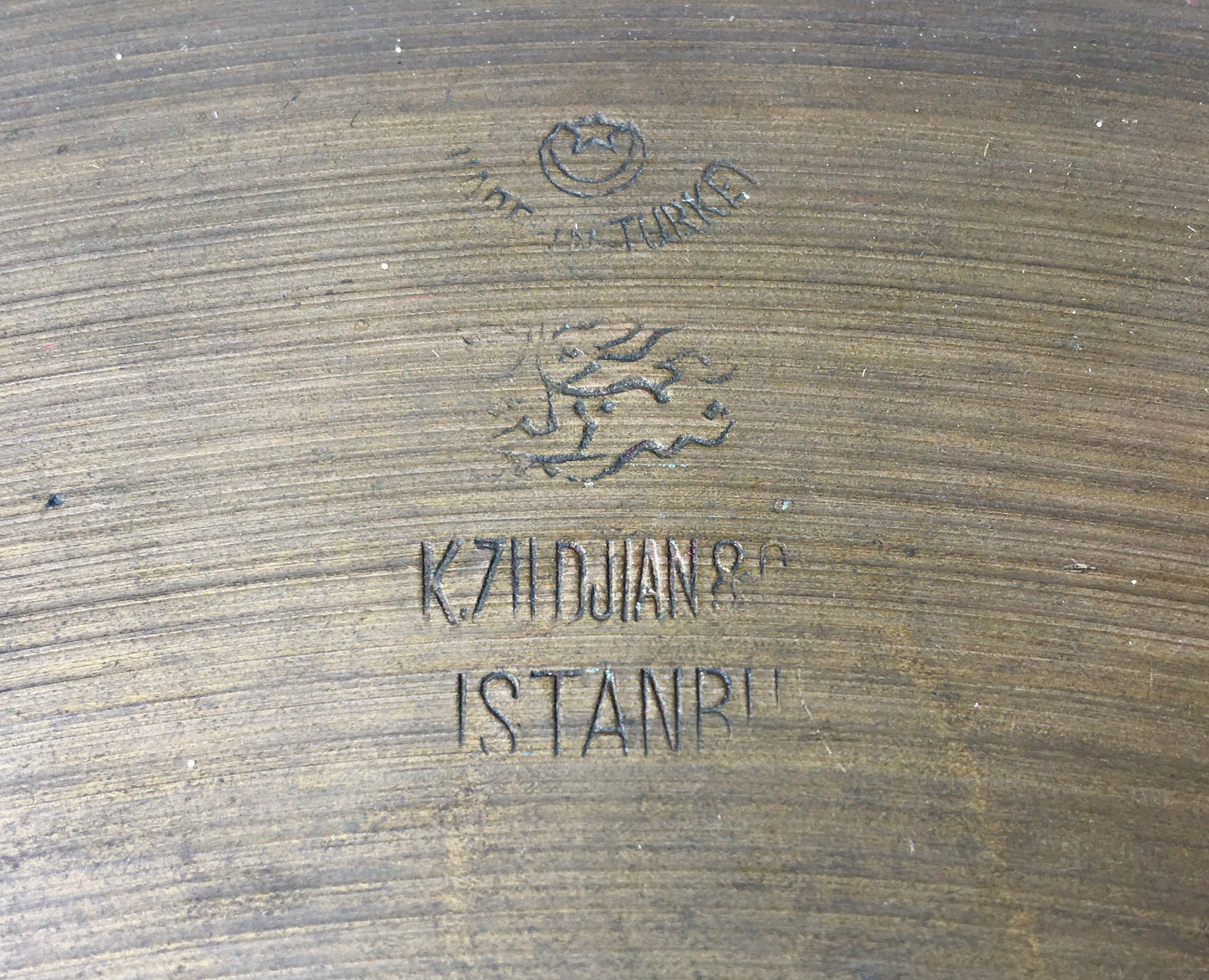 14" Zildjian K Istanbul Old Stamp I Gretsch "G" Stamp Cymbal OS-I 1224g #553