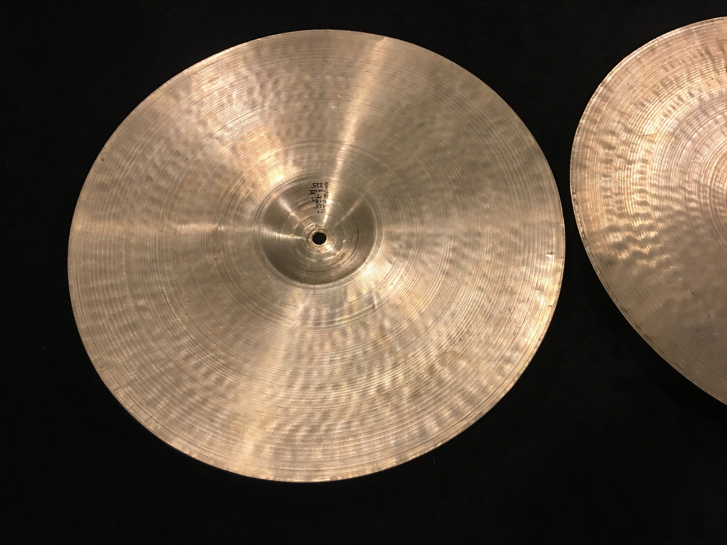 15" Zildjian A Trans Stamp Hi Hat Cymbals 1018/1414g #425