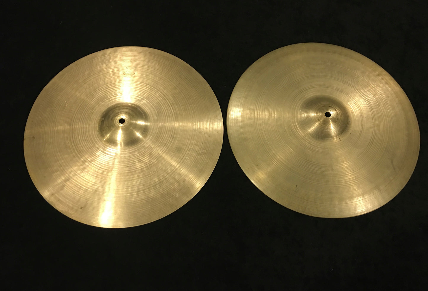 15" Zildjian A Trans Stamp Hi Hat Cymbals 1018/1414g #425