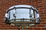 1960s Slingerland 5x14 Gene Krupa 8 Lug Sound King Snare Drum Chrome Over Brass 227XXX