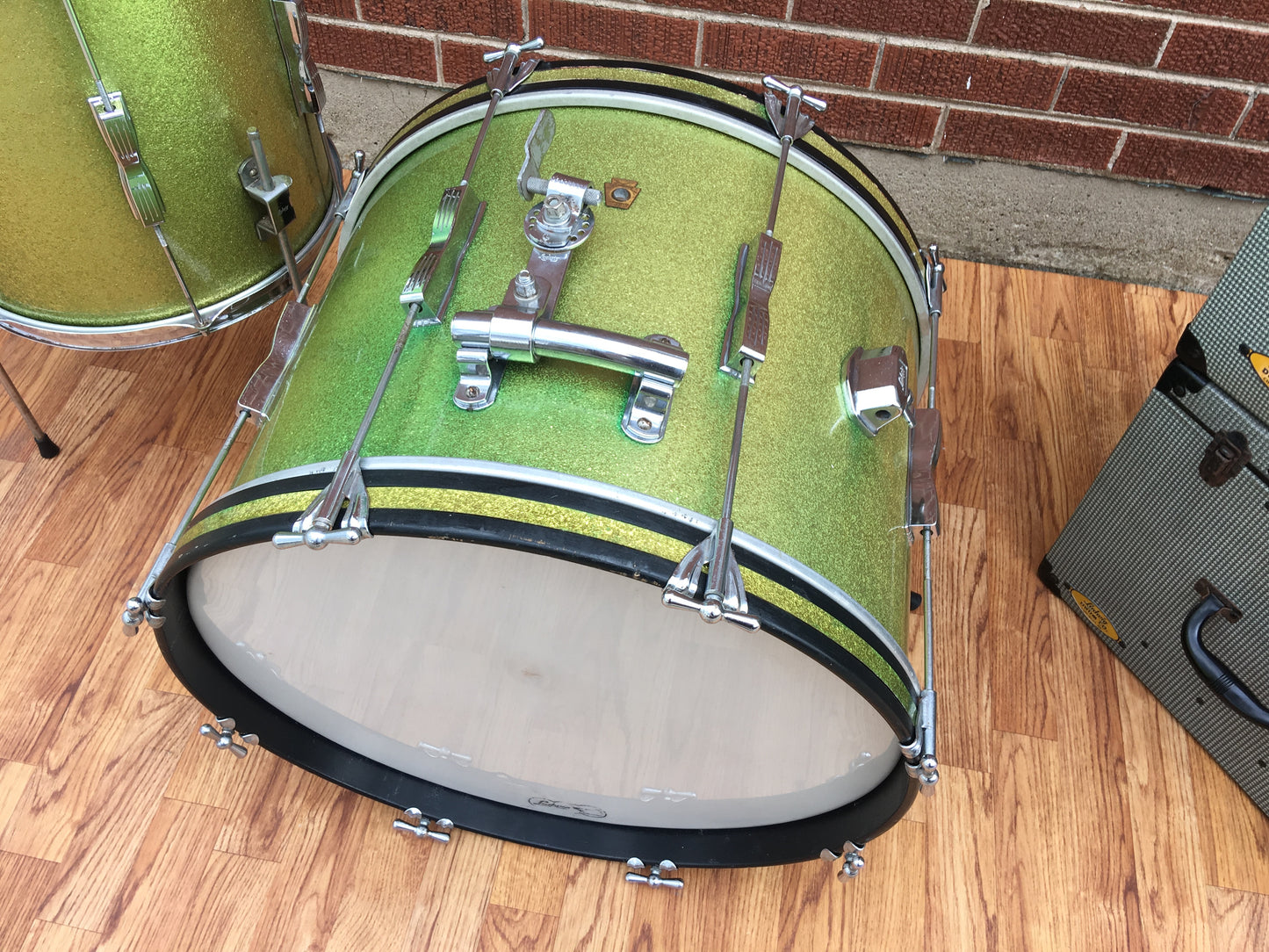 1965 Ludwig Keystone Club Date Drum Set Green Sparkle 20/12/14