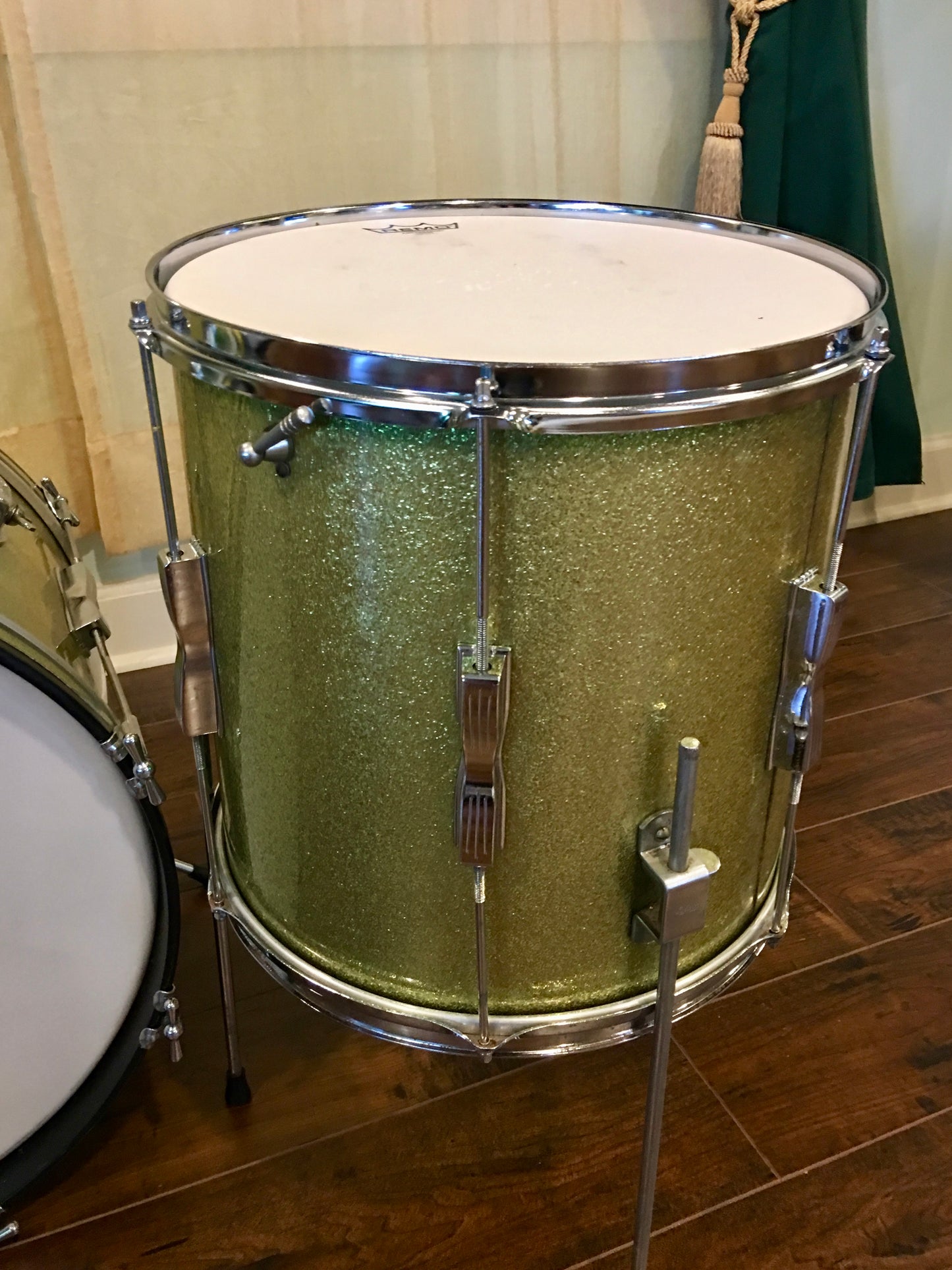 1965 Ludwig Keystone Club Date Drum Set Green Sparkle 20/12/14