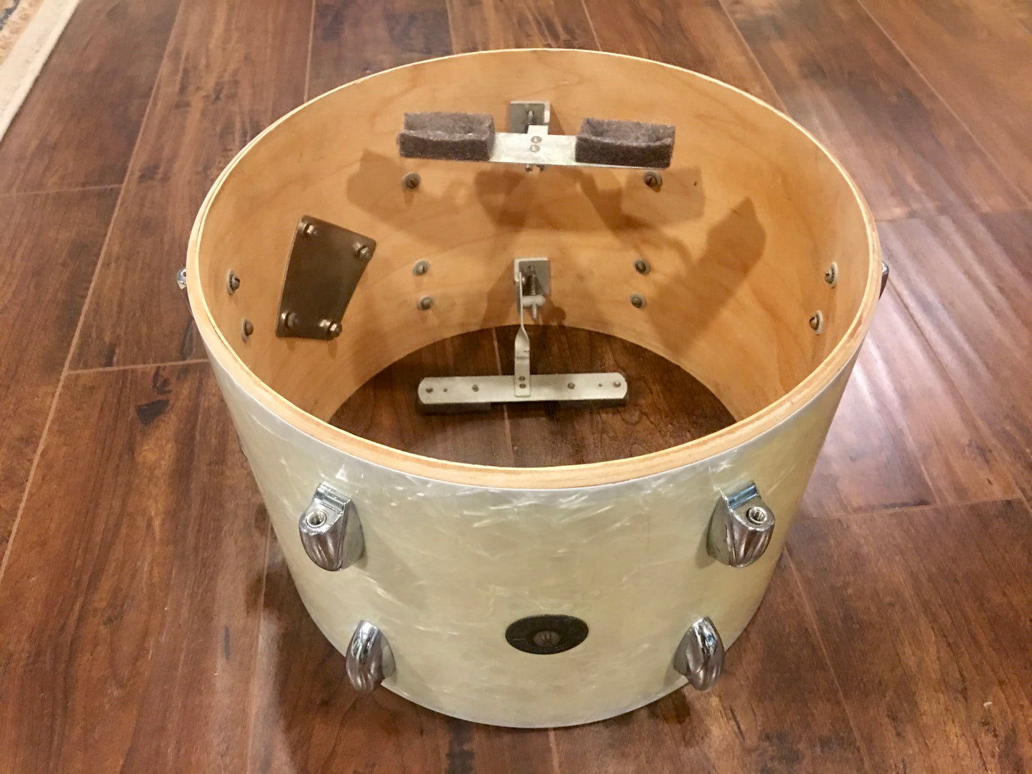 Gretsch Round Badge 3 ply  White Marine Pearl Tom 13"