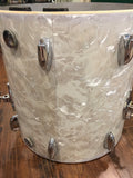 1960's Gretsch Round Badge 16x16 Floor Tom White Marine Pearl 6 ply