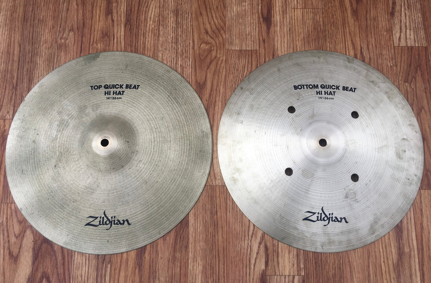 14" Zildjian A Quick Beat Hi Hat Cymbals 1220/1462g