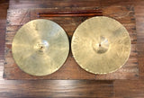 13" K Zildjian Istanbul Old Stamp II 1945-49 Hi-Hat Cymbals 562/628g #1051