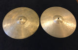 13" K Zildjian Istanbul Old Stamp II 1945-49 Hi-Hat Cymbals 562/628g #1051