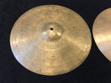 13" K Zildjian Istanbul Old Stamp II 1945-49 Hi-Hat Cymbals 562/628g #1051