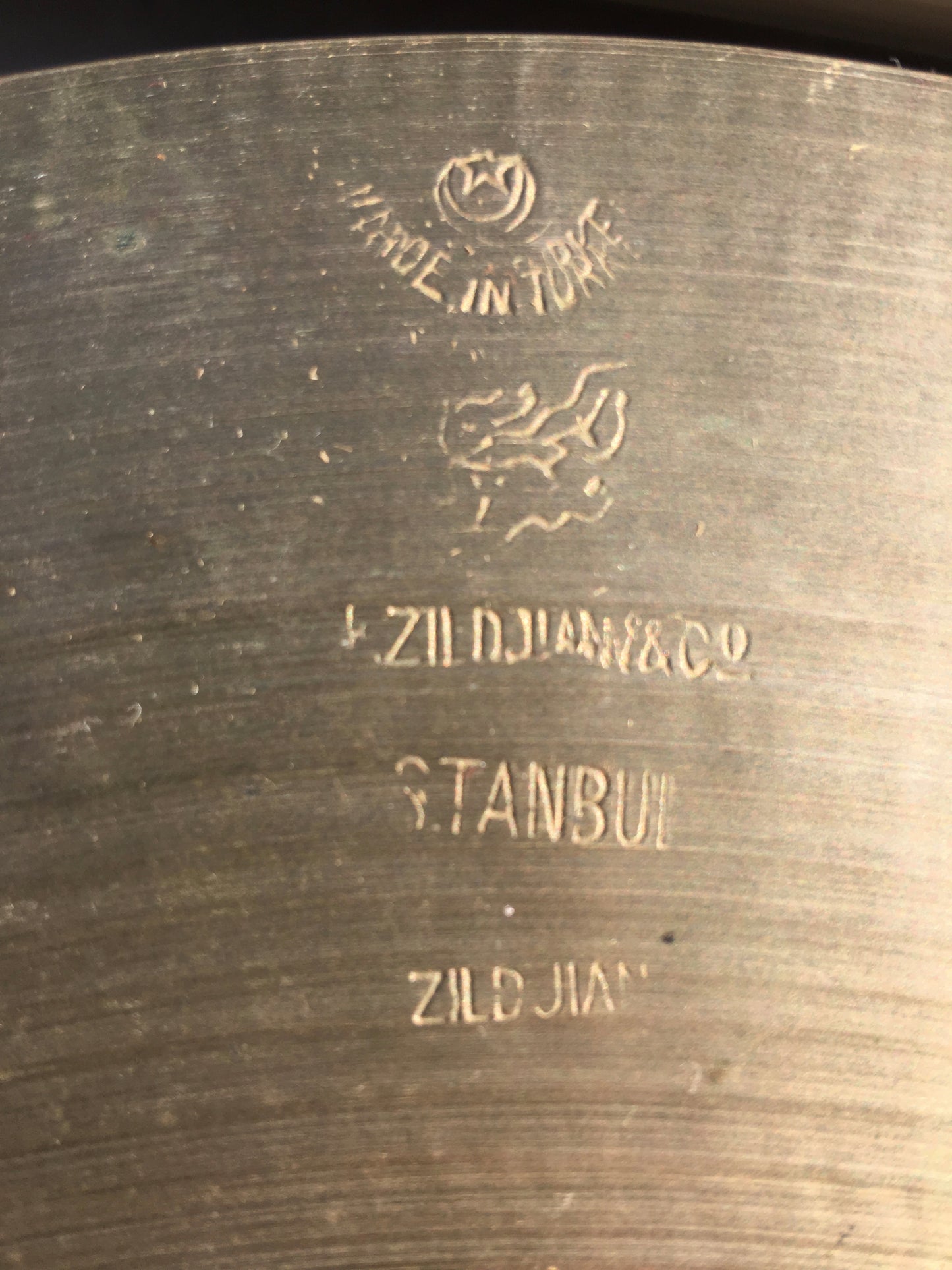 13" K Zildjian Istanbul Old Stamp II 1945-49 Hi-Hat Cymbals 562/628g #1051