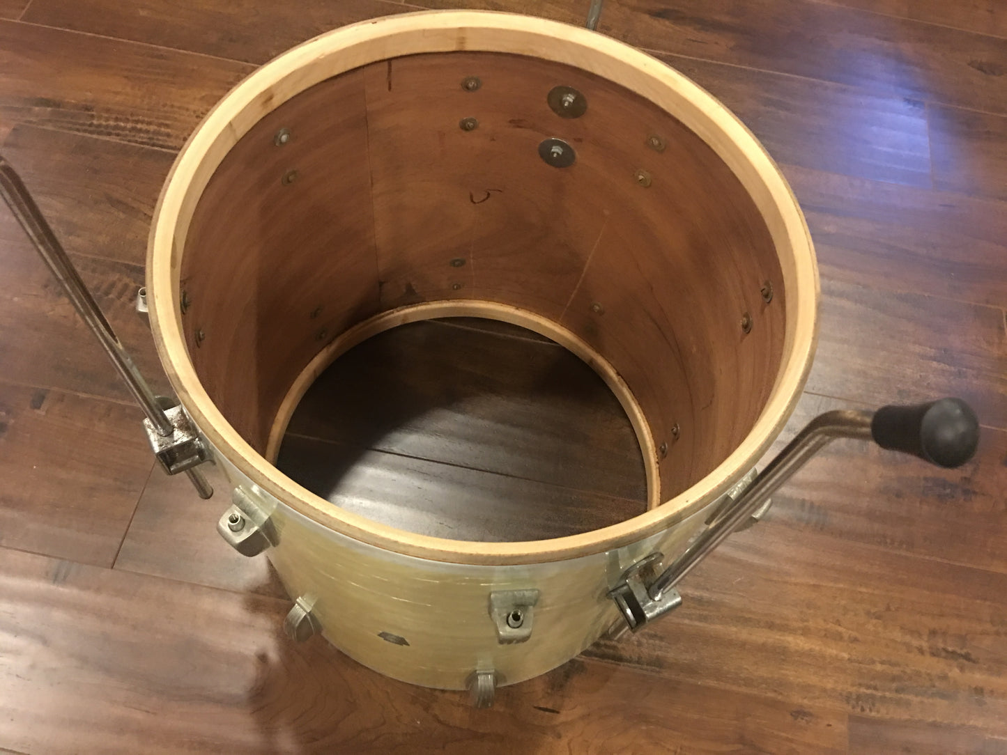 1955-59 WFL Ludwig 16x16 Floor Tom White Marine Pearl