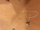 1956-59 Slingerland Radio King 18x20 Combo-Be Bop Bass / Floor Tom White Marine