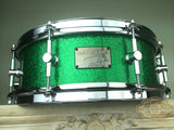 Canopus NV60-M2 NEO-Vintage 5"x14" Snare - Green Sparkle - New Lower Price!