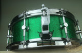 Canopus NV60-M2 NEO-Vintage 5"x14" Snare - Green Sparkle - New Lower Price!