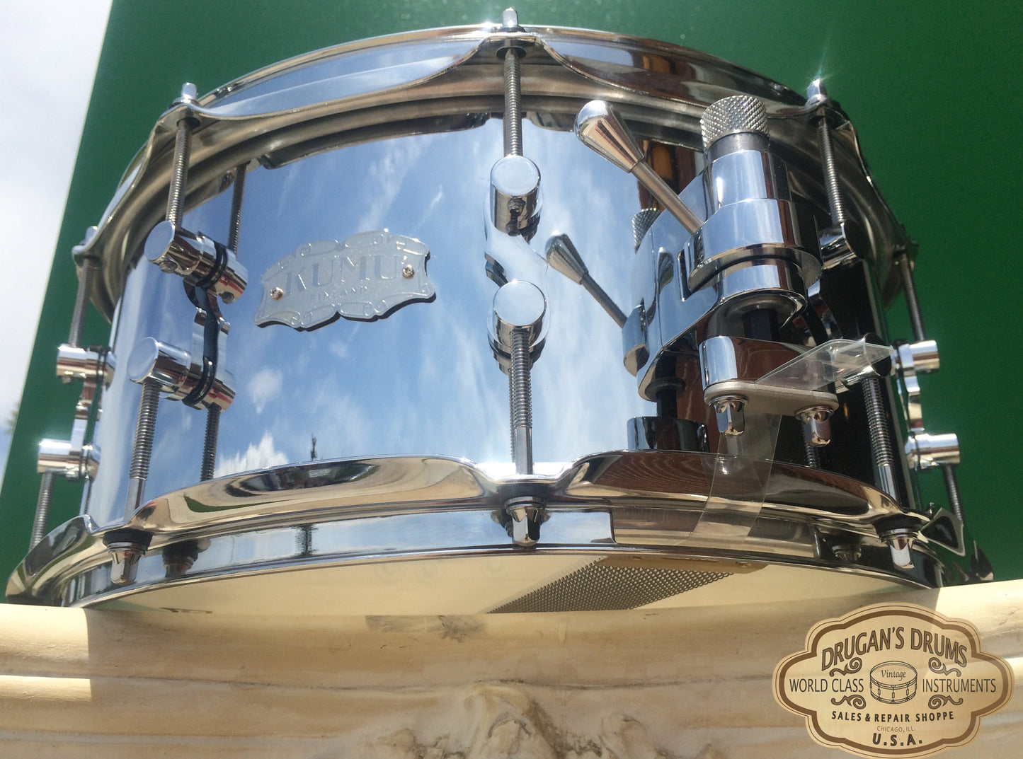 Kumu 6.5"X14" Chrome Over Brass Snare Drum