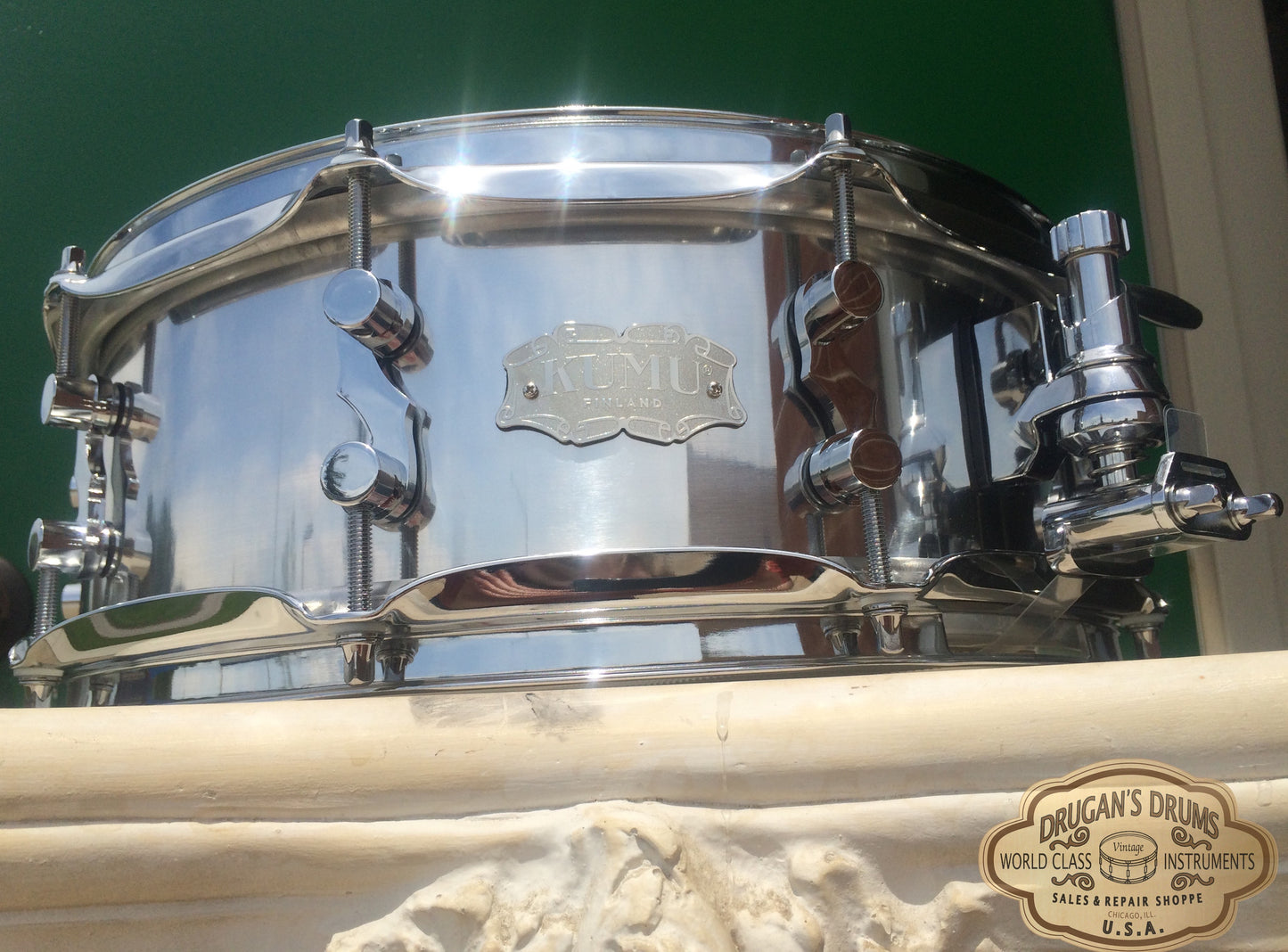 Kumu 5"X14" Brushed Aluminum Snare Drum