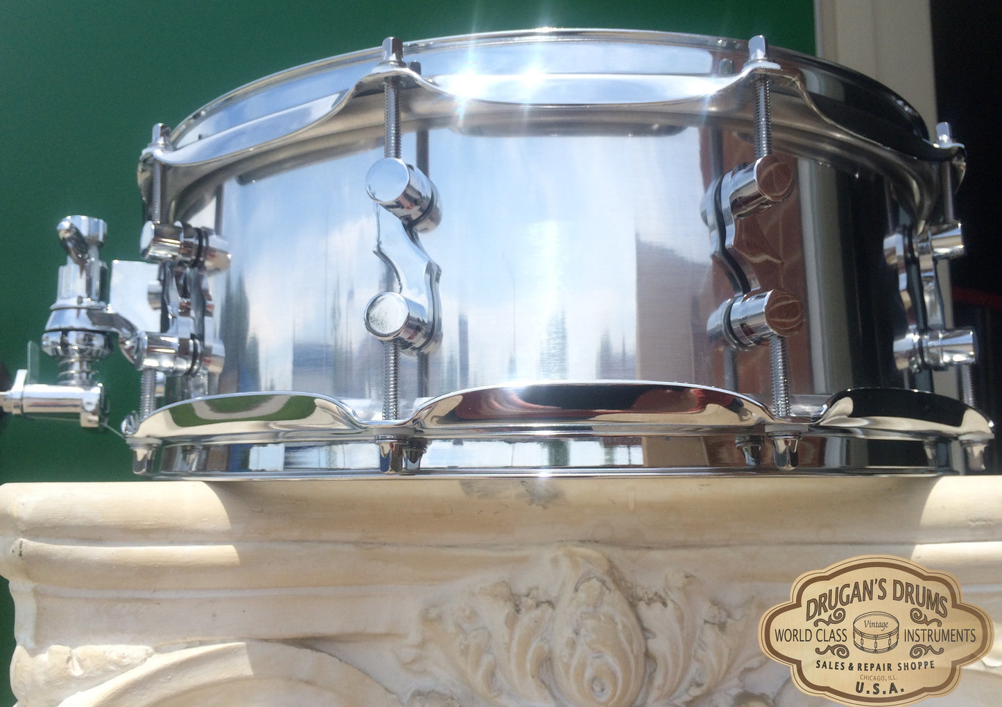 Kumu 5"X14" Brushed Aluminum Snare Drum