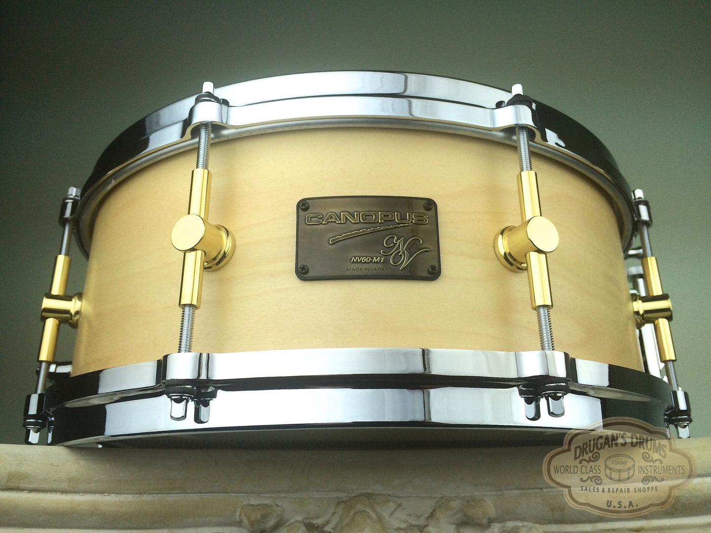 Canopus NV60-M1 NEO-Vintage 5.5"x14" Snare - Natural Oil