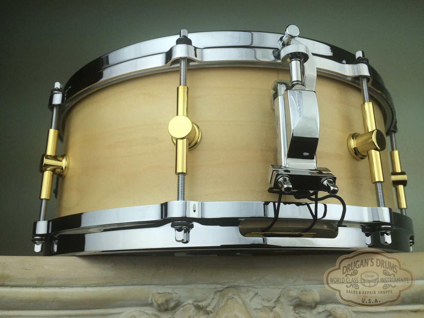 Canopus NV60-M1 NEO-Vintage 5.5"x14" Snare - Natural Oil