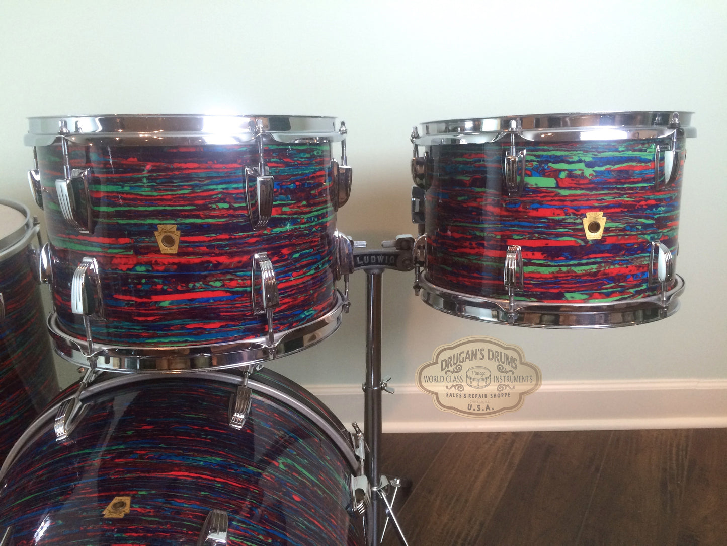 1968 Ludwig Keystone Psychedelic Red - Wow!