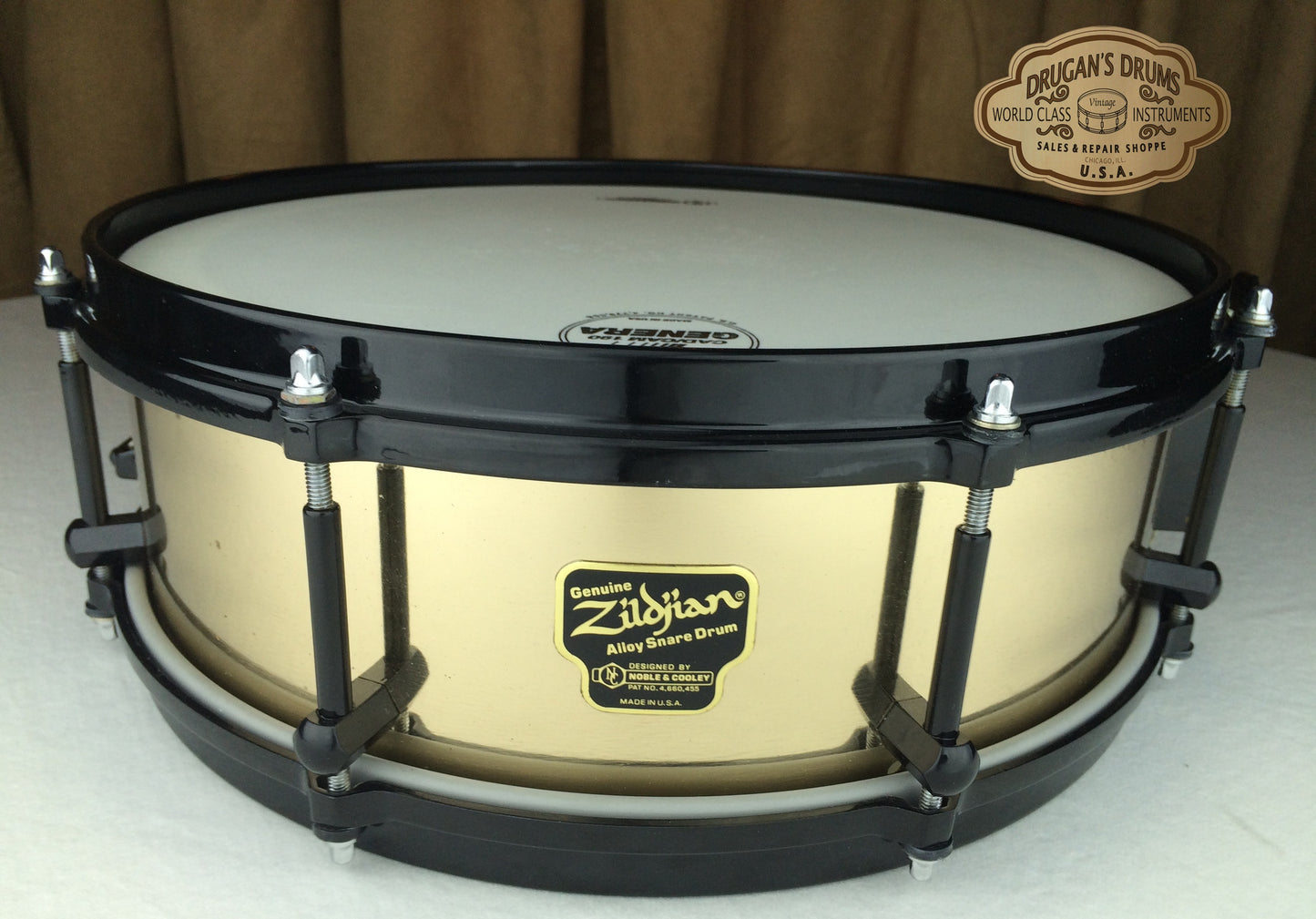 Vintage 1989 #34 of 100 Zildjian / Noble & Cooley 4.75"x14" Cymbal Alloy Snare